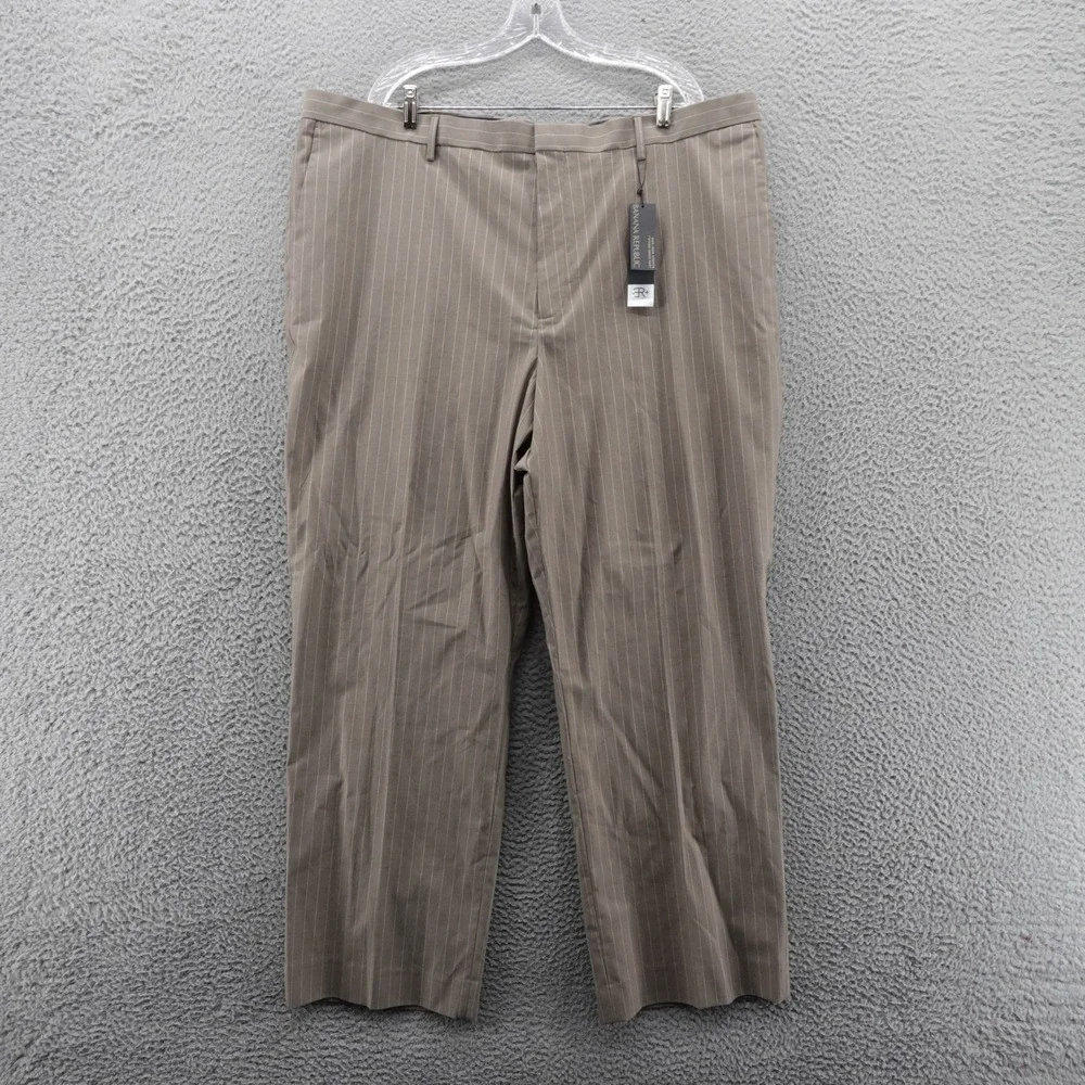 Banana Republic Dress Pants 42x30 Brown Mens‎ Pinstripe Business Casual Career